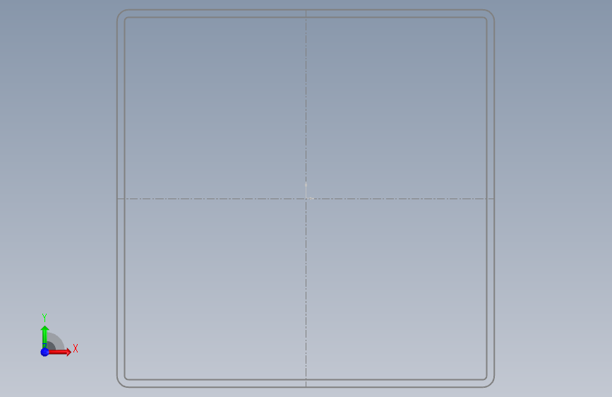 冷弯空心方管TS300x300x6x54.7. 正面视图