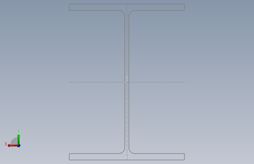 热轧H型钢H340×250×9×14. 背面视图