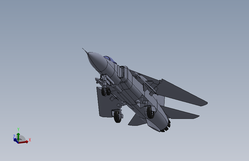 MiG-23MLD米格-23战斗机简易模型