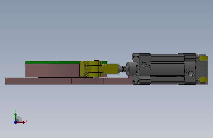 八爪铆压收边机构3D数模图纸 Solidworks设计 正面视图