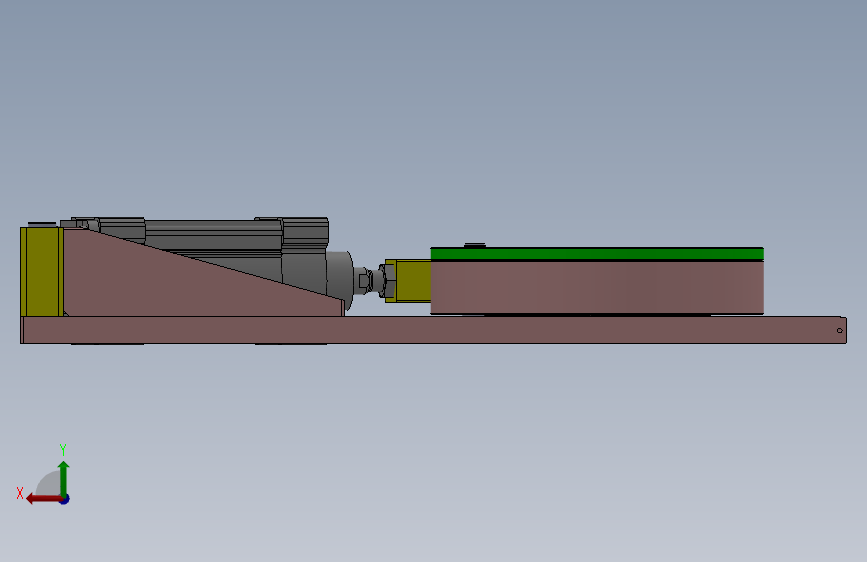八爪铆压收边机构3D数模图纸 Solidworks设计 背面视图