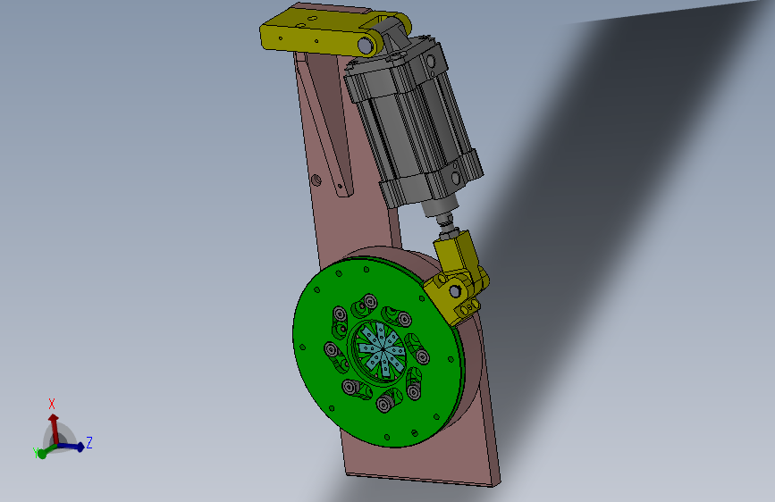 八爪铆压收边机构3D数模图纸 Solidworks设计