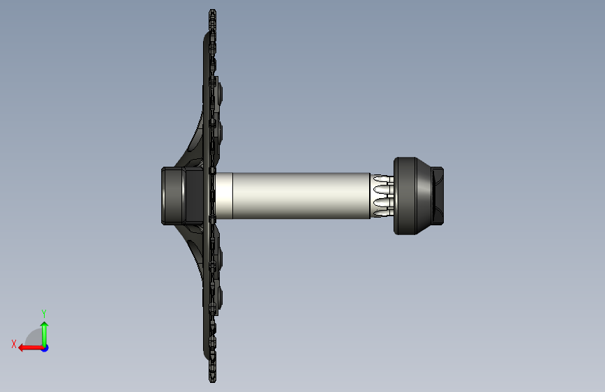 SRAM S-350 X1曲柄组 背面视图