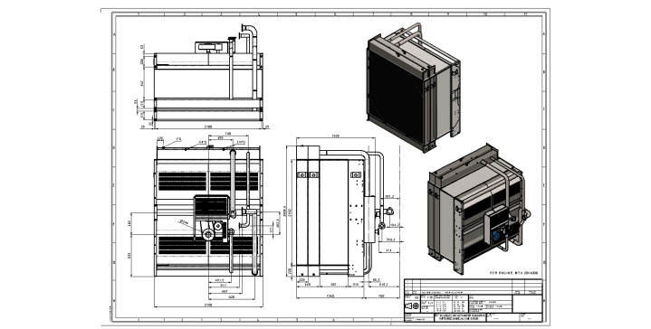 发动机散热器MTU 20V4000