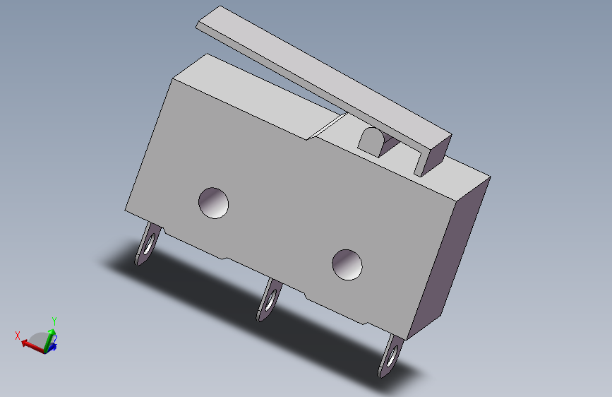 微动开关三维模型