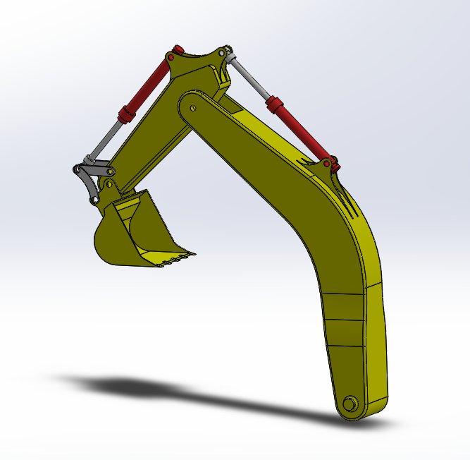 典型挖掘机臂的非常基本的模型