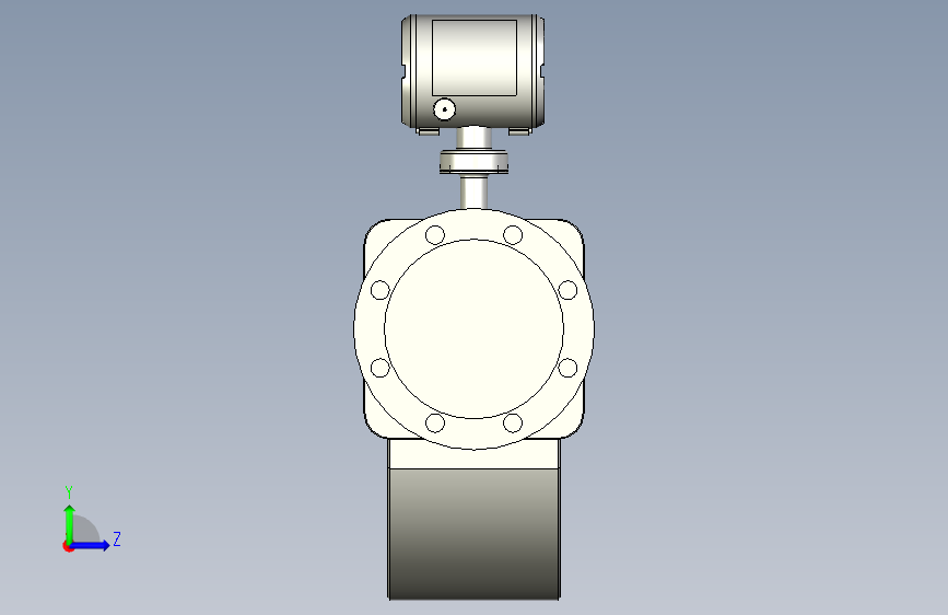 ABB流量测量计-FCB450.Y0.Y0.150R0.D2.A1.C.3.D1.G0.A 左侧视图