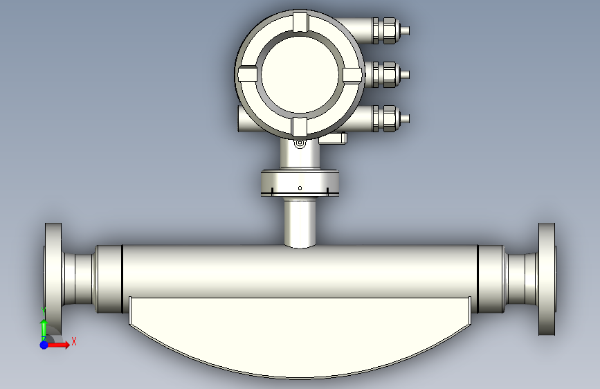 ABB流量测量计-FCB450_INCH.Y0.Y0.025R0.D4.A1.C.3.D1.G0.A 正面视图