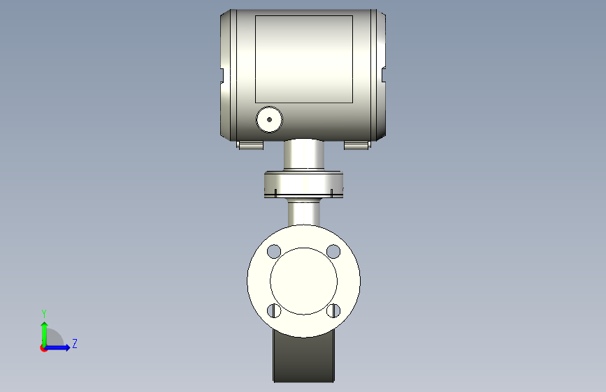 ABB流量测量计-FCB450_INCH.Y0.Y0.025R0.D4.A1.C.3.D1.G0.A 左侧视图
