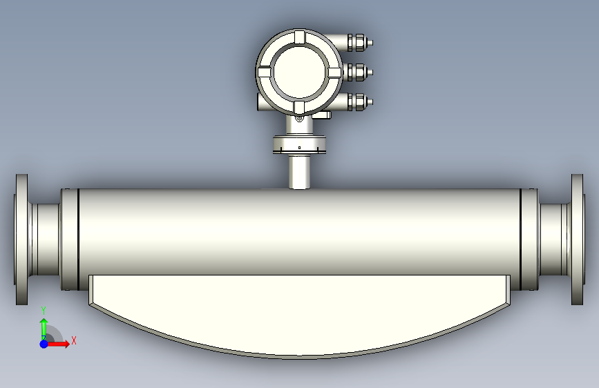 ABB流量测量计-FCB450_INCH.Y0.Y0.080R0.D2.A1.C.3.D1.G0.A 正面视图