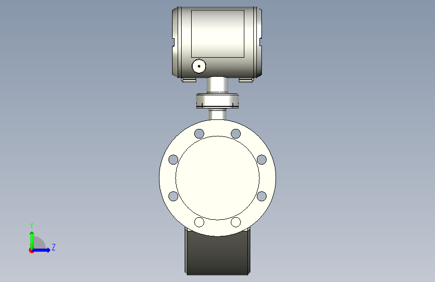 ABB流量测量计-FCB450_INCH.Y0.Y0.080R1.D2.A1.C.3.D1.G0.A 左侧视图