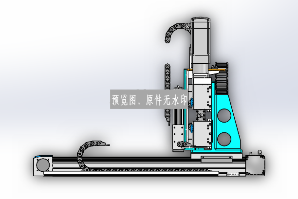 直角坐标机械手模型图三维SW模型