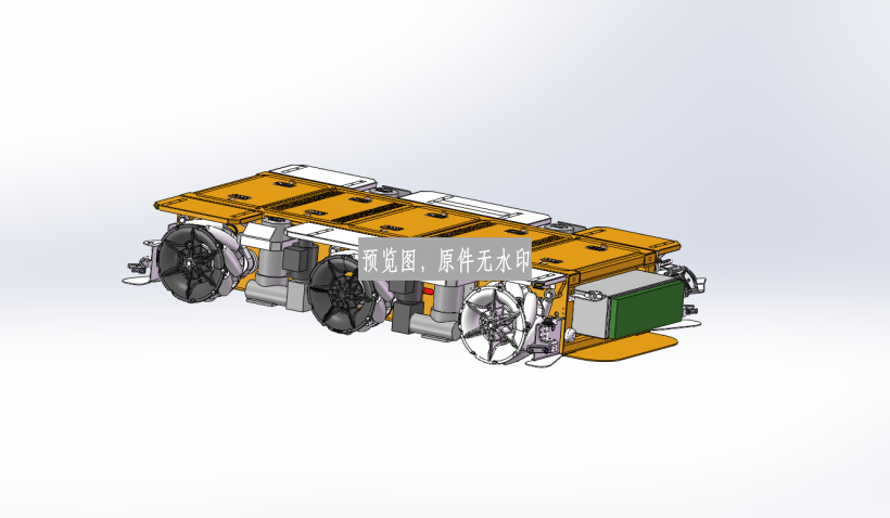 重型AGV小车三维SW模型
