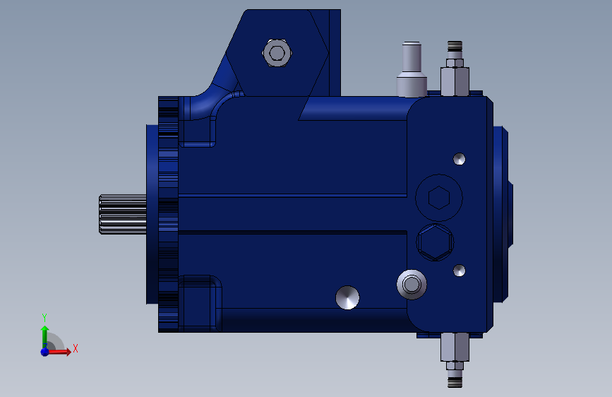 A4VG90变量柱塞泵 正面视图