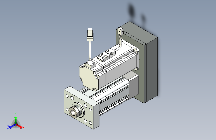 折返式75行程50mm+前法兰+外螺纹