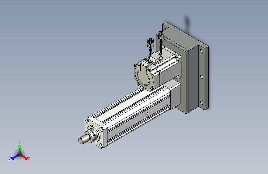 折返式75行程150mm+前法兰+外螺纹