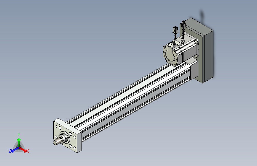 折返式75行程500mm+前法兰+外螺纹