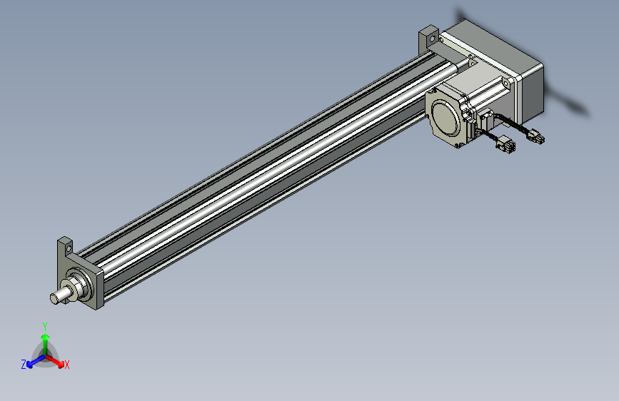 折返式电动缸行程600mm+前法兰+外螺纹