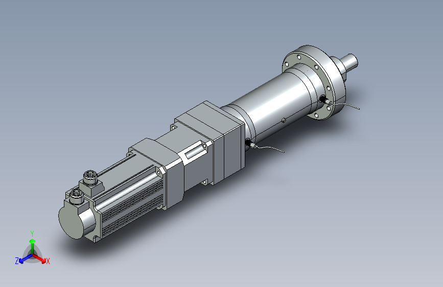 直线式190行程150mm+前法兰+外螺纹