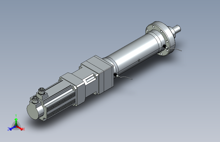 直线式190行程300mm+前法兰+外螺纹