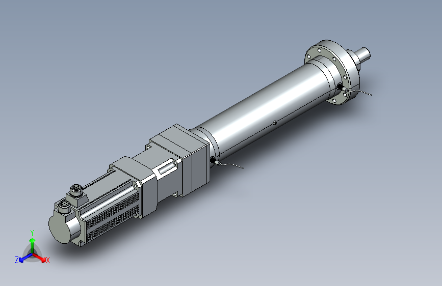 直线式190行程500mm+前法兰+外螺纹