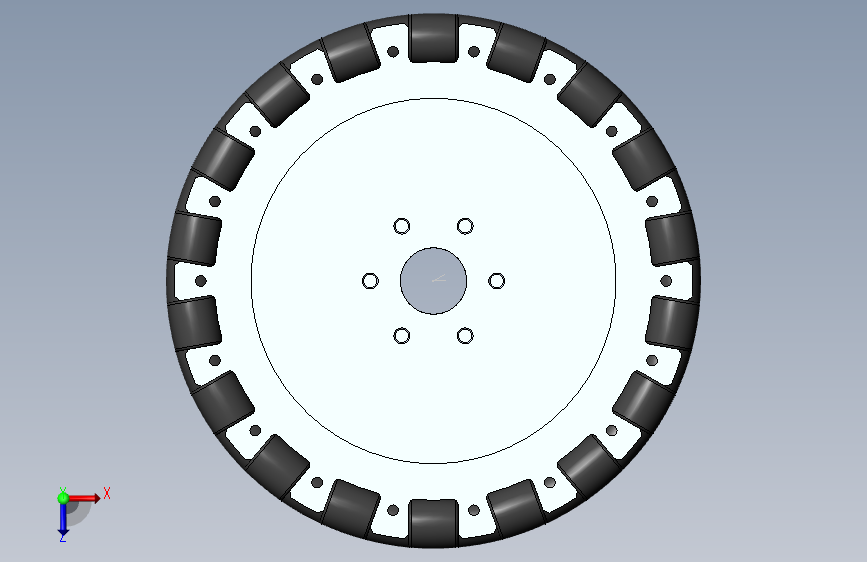 全向轮(36) 俯视图