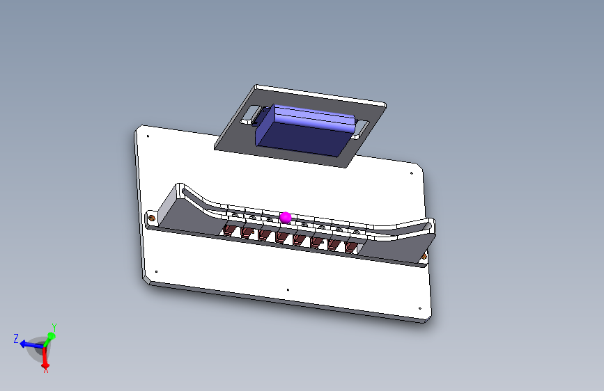 钢球抛物线运动受力模拟平台