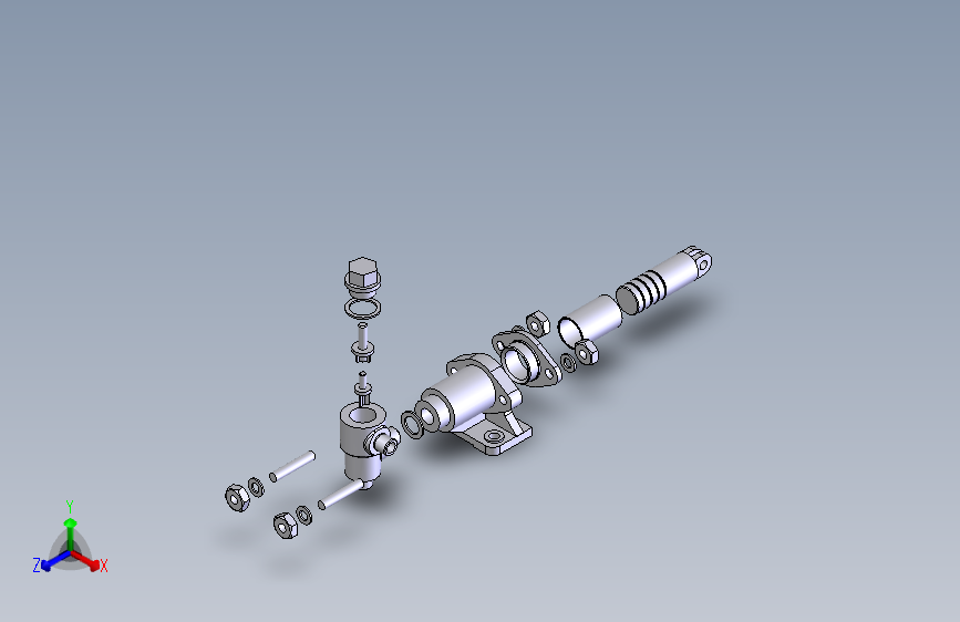 柱塞泵sw图3D图纸 Solidworks设计