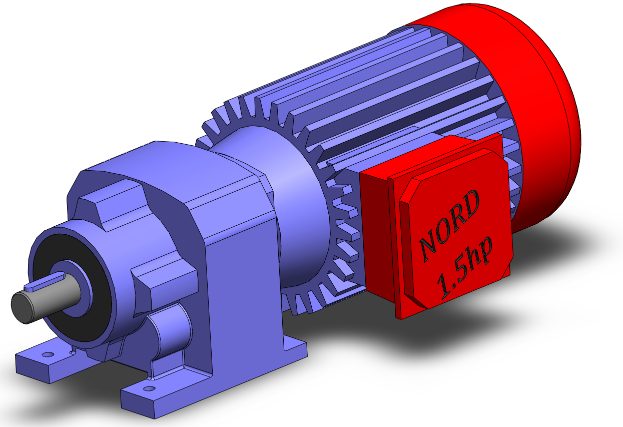 诺德齿轮马达_IGES_模型图纸下载 懒石网