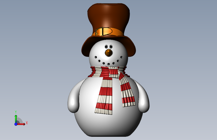 雪人_SOLIDWORKS 2017_模型图纸下载 – 懒石网