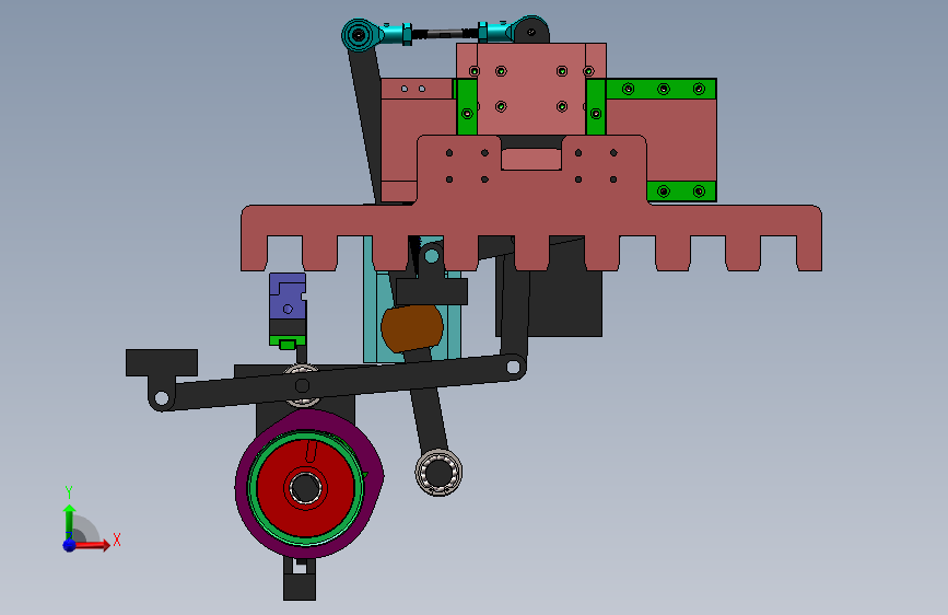 凸轮间歇送料机构 Solidworks 2021 模型图纸下载 懒石网