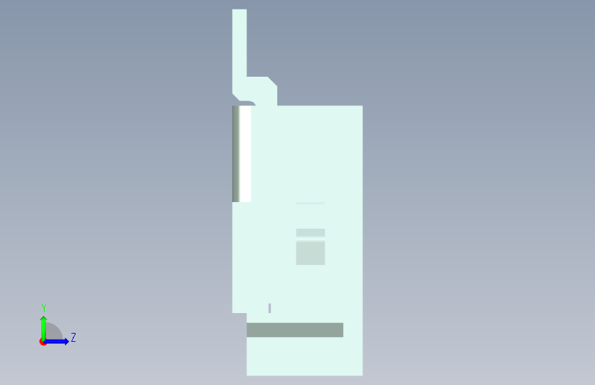 FPC连接器-522071085_stp 左侧视图