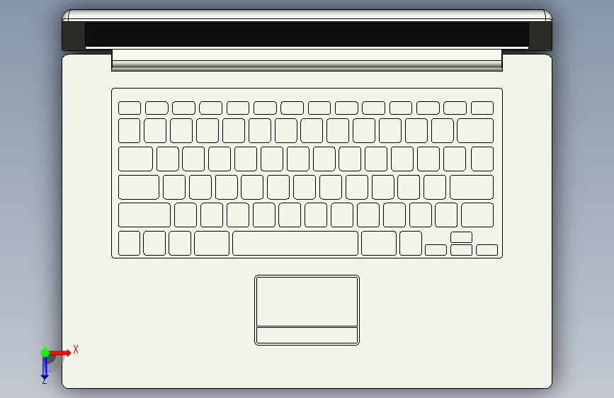 MacBook 15英寸笔记本 俯视图