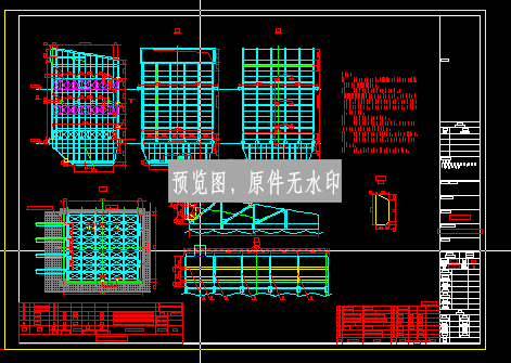 SCR反应器CAD图纸若干