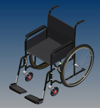基于真实轮椅的轮椅模型