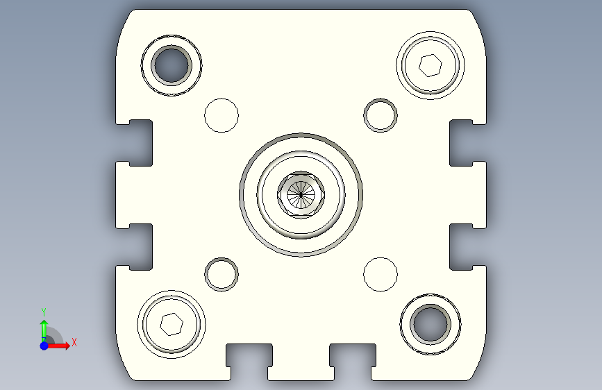 Festo-紧凑型气缸554252 ADNGF-40-25-P-A---(0) 正面视图