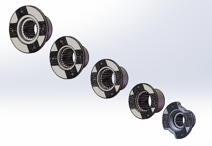 缓速器用不同规格汽车端面齿法兰