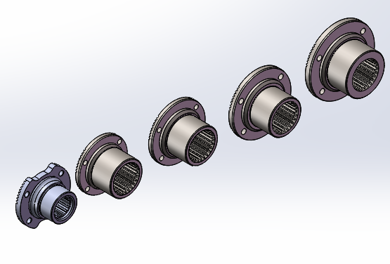 缓速器用不同规格汽车端面齿法兰