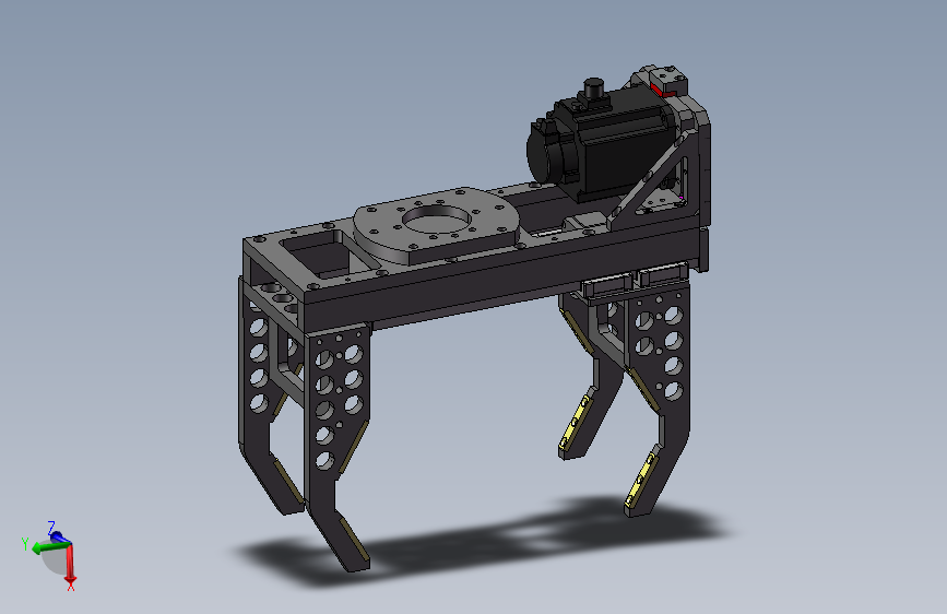 B16 伺服抓手 Solidworks 2018 模型图纸下载 懒石网