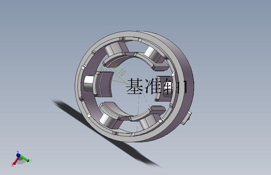 一个普通定子三维SW模型