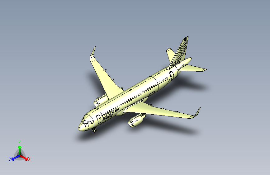 空客A320（外形）三维CATIA模型
