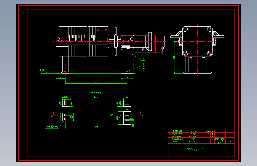 板框压滤机CAD图纸