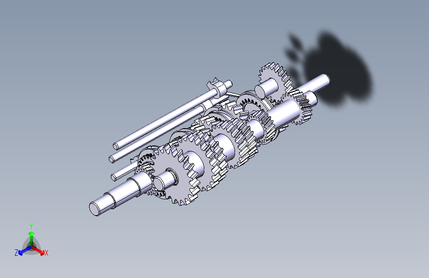 大众途观三轴六档变速器设计三维CATIA+CAD+说明书