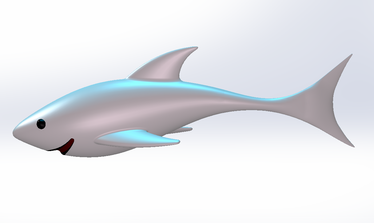 大鲨鱼模型