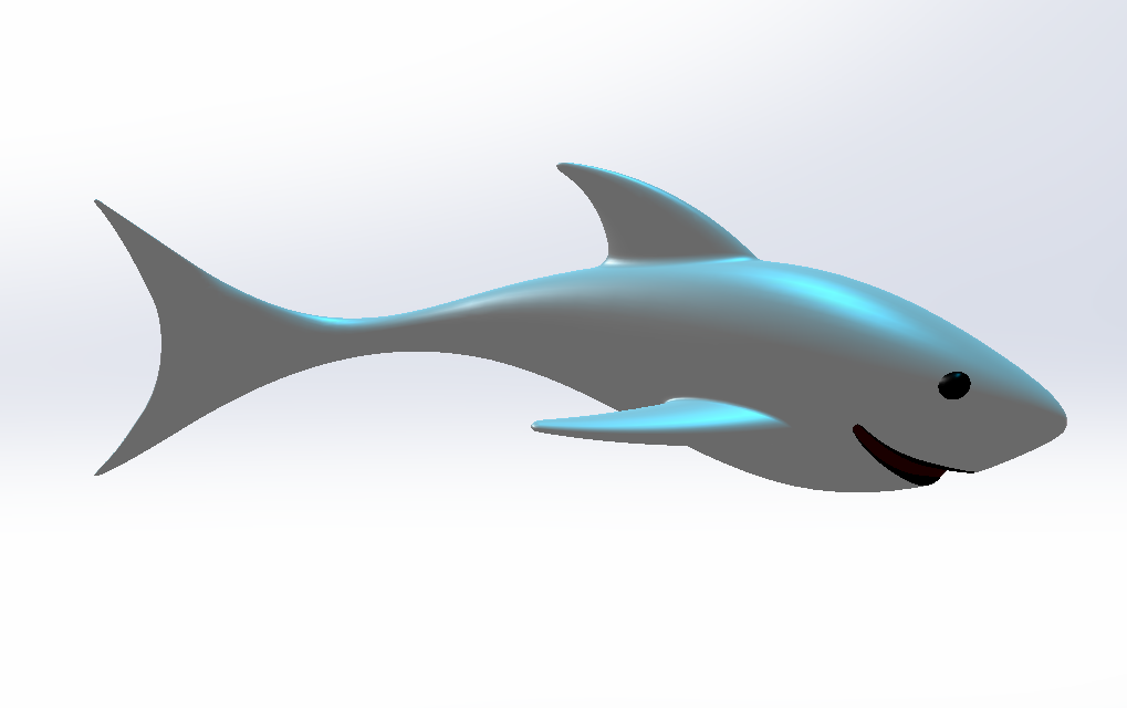 大鲨鱼模型