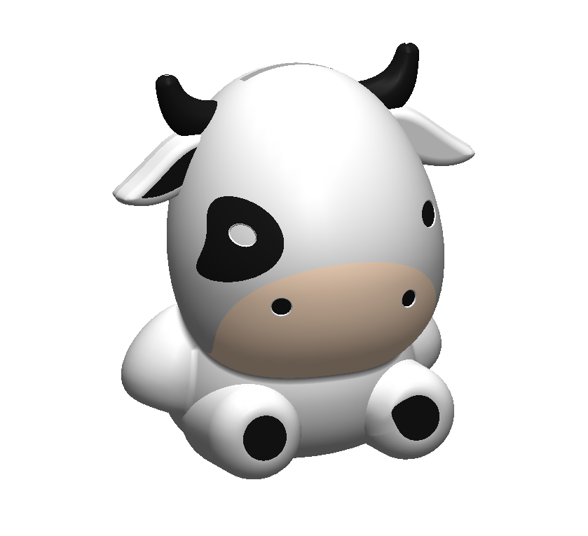 卡通可爱奶牛