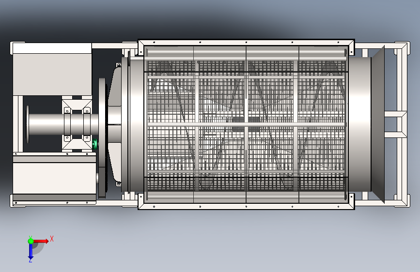 WLN1000内进水微滤机 主视图