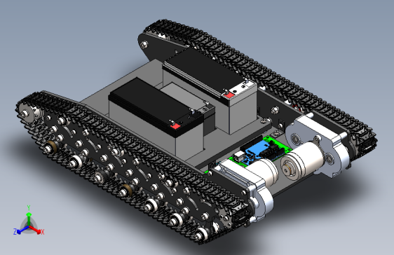 Movil Robot Arduino履带车底盘