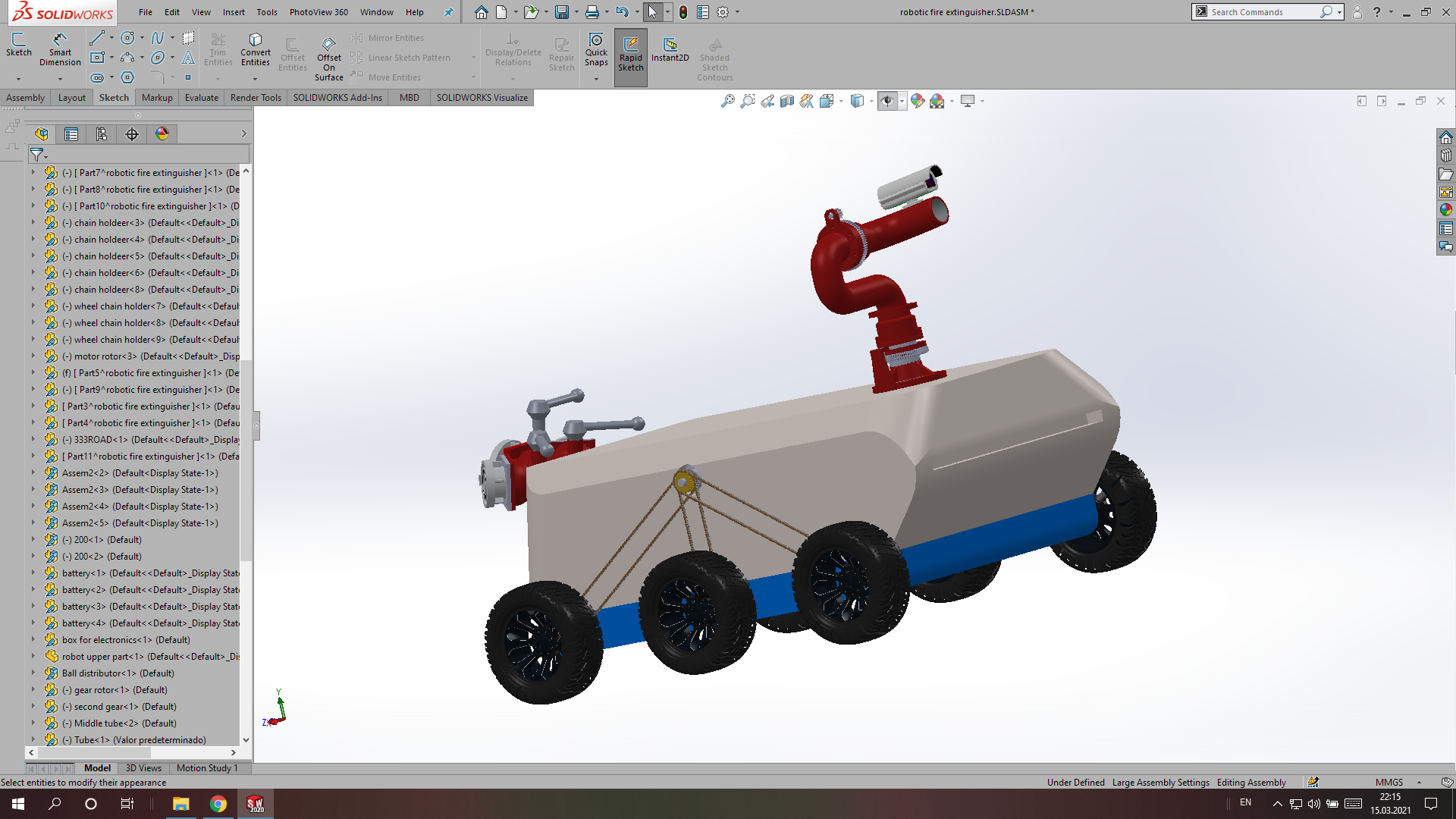 机械手、机械臂、机械爪、机器人、机械狗、机械手爪(149)_SOLIDWORKS 2020_模型图纸下载 – 懒石网