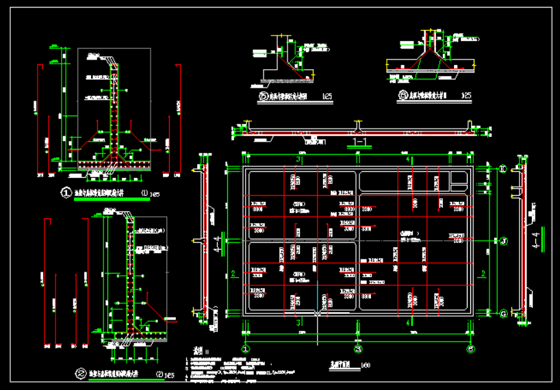 某净水厂工艺水池结构施工图